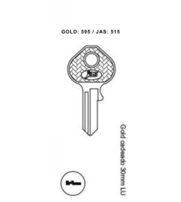 Gold Cad. 30mm LU - 515 - (PCT C/ 10 UNIDADES)