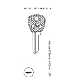 Hela Perfil Stam LY Contr. 1115 - 1114 - (PCT C/ 10 UNIDADES)