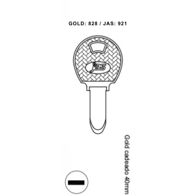 Gold Cad. 40mm - 921 - (PCT C/ 5 UNIDADES)