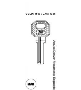Arouca Denver Fresamento Esquerdo - 1256 - (PCT C/ 5 UNIDADES)