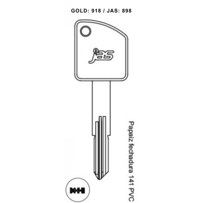 Papaiz Fech. 141 PVC - 898 - (PCT C/ 5 UNIDADES)