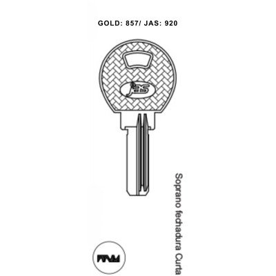 Soprano Fech. Curta - 920 - (PCT C/ 5 UNIDADES)