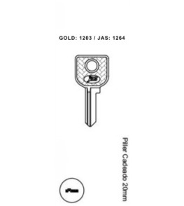 Piller Cad. 20mm - 1264 - (PCT C/ 10 UNIDADES)