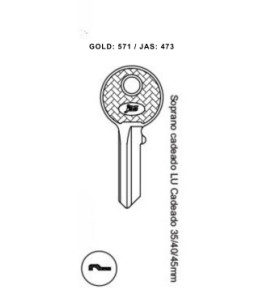 Soprano Cad. LU 35-40-45mm - 473 - (PCT C/ 10 UNIDADES)