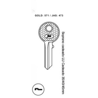 Soprano Cad. LU 35-40-45mm - 473 - (PCT C/ 10 UNIDADES)