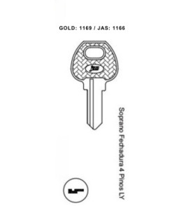 Soprano Fech. 4 Pinos LY - 1166 - (PCT C/ 10 UNIDADES)