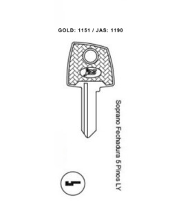 Soprano Fech. 5 Pinos LY - 1190 - (PCT C/ 10 UNIDADES)