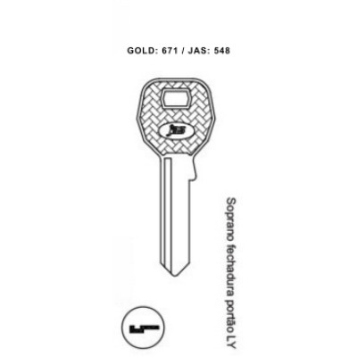 Soprano Fech. Portão LY - 548 - (PCT C/ 10 UNIDADES)
