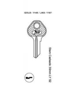 Stam Cad. 30mm LY S2 - 1187 - (PCT C/ 10 UNIDADES)