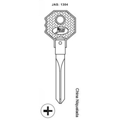 China Niquelada - 1304 - (PCT C/ 5 UNIDADES)