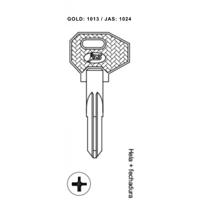 Hela + Fechadura - 1024 - (PCT C/ 5 UNIDADES)