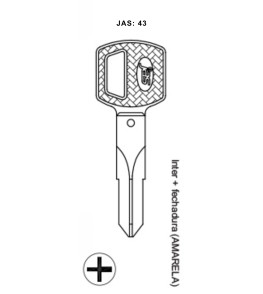 Inter + Fechadura (amarela) - 43 - (PCT C/ 5 UNIDADES)