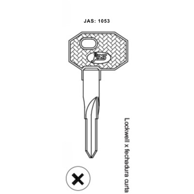 Lockwell x Fechadura Curta - 1053 - (PCT C/ 5 UNIDADES)