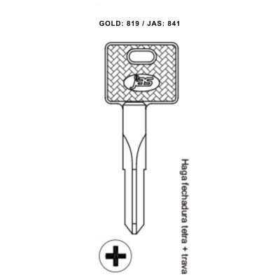 Haga Fechadura Tetra + Trava - 841 - (PCT C/ 5 UNIDADES)