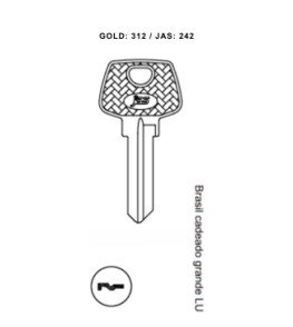 Brasil Cad. Gde. LU - 242 - (PCT C/ 10 UNIDADES)