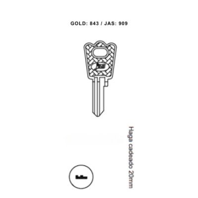 Haga Cad. 20mm - 909 - (PCT C/ 10 UNIDADES)