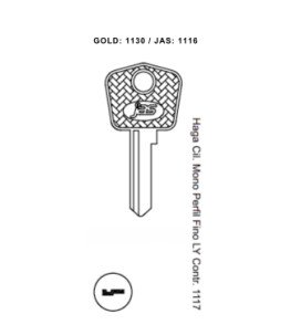 Haga Cil. Mono Perfil Fino LY Contr. 1117 - 1116 - (PCT C/ 10 UNIDADES)