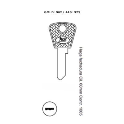 Haga Fech. Cil. 60mm Contr. 1005 - 923 - (PCT C/ 10 UNIDADES)