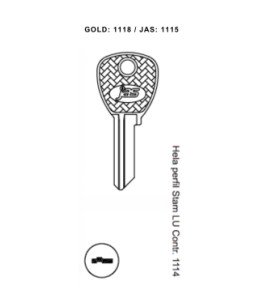 Hela Perfil Stam LU Contr. 1114 - 1115 - (PCT C/ 10 UNIDADES)