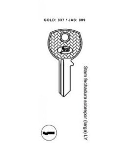 Stam Fech. Sobrepor (larga) LY - 809 - (PCT C/ 10 UNIDADES)